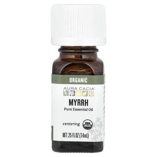 Aura Cacia, Pure Essential Oil, reines ätherisches Öl, Bio-Myrrhe, 7,4 ml (0,25 fl. oz.)