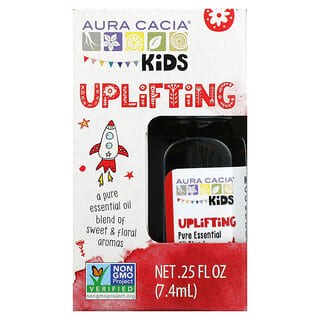 Aura Cacia, 子ども用、ピュアエッセンシャルオイルブレンド、アップリフティング、7.4ml（0.25液量オンス）