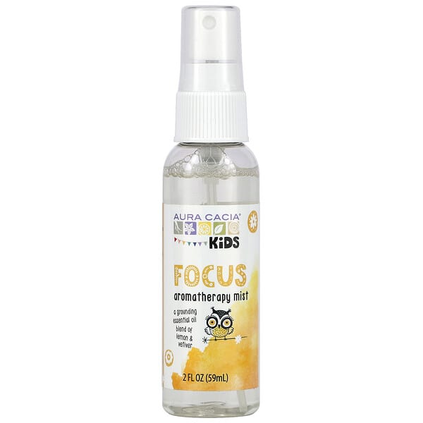 Aura Cacia, Kids, Focus Aromatherapy Mist, 2 fl oz (59 ml)