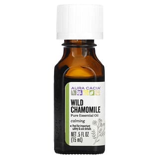 Aura Cacia, Pure Essential Oil, Wild Chamomile, 0.5 fl oz (15 ml)