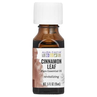 Aura Cacia, Pure Essential Oil, Cinnamon Leaf, 0.5 fl oz (15 ml)