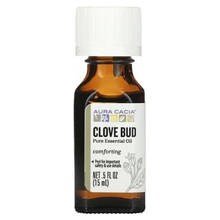 Aura Cacia, Pure Essential Oil, Clove Bud, 0.5 fl oz (15 ml)