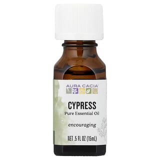 Aura Cacia, Pure Essential Oil, Cypress, 0.5 fl oz (15 ml)