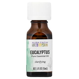 Aura Cacia, Шынайы эфир майы, евкллиптс, 0.5 фл. унция (15 мл)