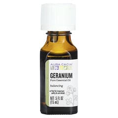 Aura Cacia, Pure Essential Oil, Geranium, 0.5 fl oz (15 ml)