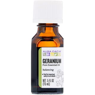 Aura Cacia, Huile essentielle pure de géranium, 15 ml