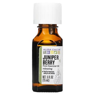 Aura Cacia, Pure Essential Oil, Juniper Berry, 0.5 fl oz (15 ml)