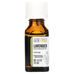 Aura Cacia, Pure Essential Oil, Lavender, 0.5 fl oz (15 ml)