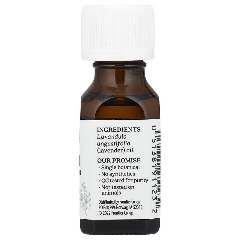 100% 純正エッセンシャルオイル、ラベンダー、.5 液オンス (15 ml)