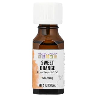 Aura Cacia, Pur Essential Oil, Sweet Orange, 0.5 fl oz (15 ml)