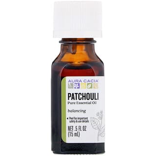 Aura Cacia, Aceite esencial puro, Pachuli, 15 ml (0,5 oz. Líq.)