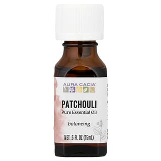 Aura Cacia, Pure Essential Oil, Patchouli, 0.5 fl oz (15 ml)