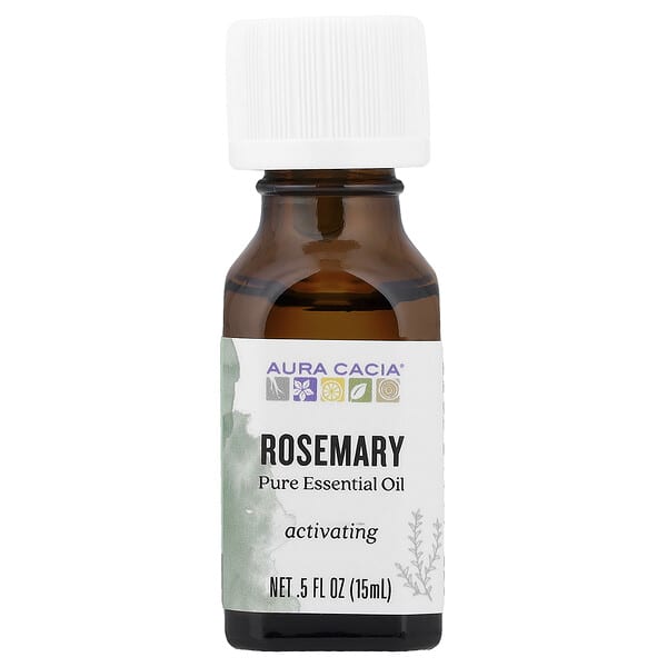 Aura Cacia, Pure Essential Oil, Rosemary, 0.5 fl oz (15 ml)