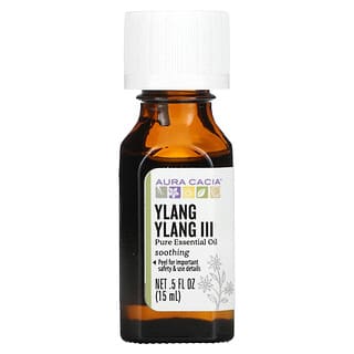 Aura Cacia, 100% Puro aceite esencial, Ylang Ylang III, sensual, 0,5 fl oz (15 ml)