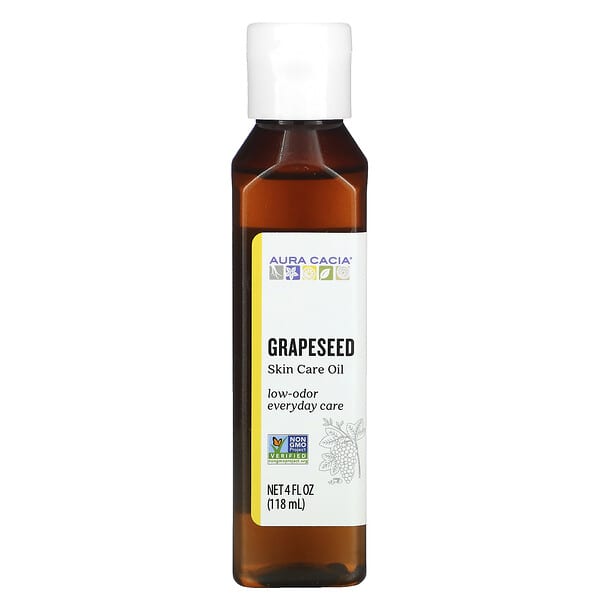 Aura Cacia, Skin Care Oil,  Grapeseed, 4 fl oz (118 ml)