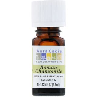 Aura Cacia, Aceite esencial 100% puro, Manzanilla romana, 3,7 ml (0,125 oz. Líq.)