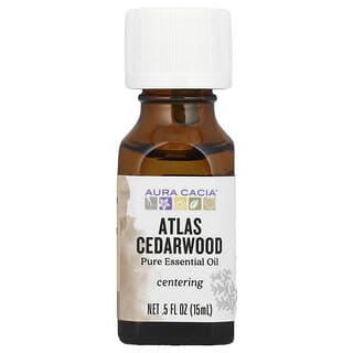 Aura Cacia, Aceite esencial puro, Cedro del Atlas`` 15 ml (0,5 oz. Líq.)