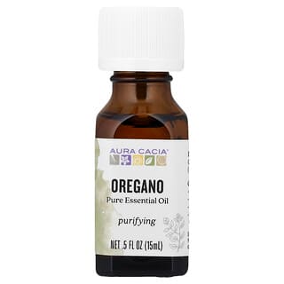 Aura Cacia, 純精油，牛至，0.5 液量盎司（15 毫升）