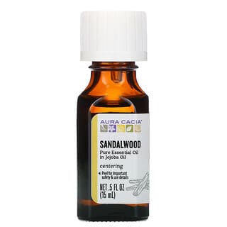 Aura Cacia, Aceite esencial puro, Sándalo, 15 ml (0,5 oz. líq.)