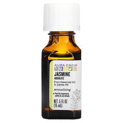 Aura Cacia, Pure Essential Oil, reines ätherisches Öl, Jasmin Absolute, 15 ml (0,5 fl. oz.)