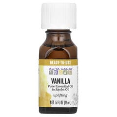 ピュアエッセンシャルオイル入りホホバオイル、バニラ、15ml（0.5液量