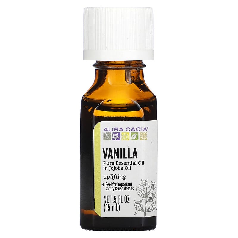 Pure Essential Oil In Jojoba Oil, Vanilla, 0.5 fl oz (15 ml)