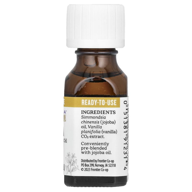 Pure Essential Oil In Jojoba Oil, Vanilla, 0.5 fl oz (15 ml)