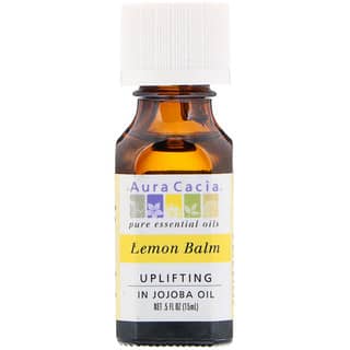 Aura Cacia, Pure Essential Oils, Lemon Balm, Uplifting, 0.5 fl oz (15 ml)