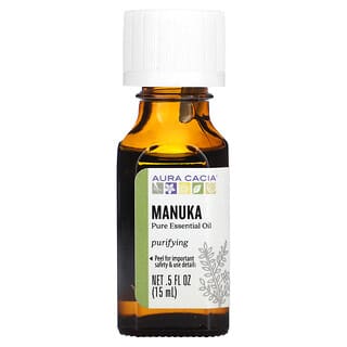 Aura Cacia, Aceite esencial puro, Manuka`` 15 ml (0,5 oz. Líq.)