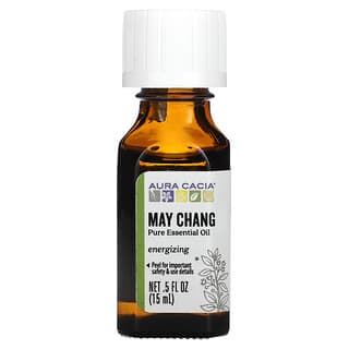 Aura Cacia, Aceite esencial puro, May Chang, 15 ml (0,5 oz. Líq.)