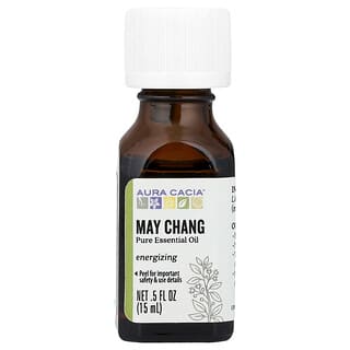 Aura Cacia, Чистое эфирное масло, литсея кубеба, 15 мл