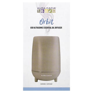 Aura Cacia, Orbit, USB Ultrasonic Essential Oil Diffuser, 1 Count