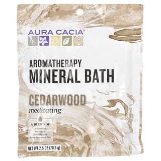Aura Cacia, добавка для ванны с ароматерапевтическими минералами, кедр, 70,9 г (2,5 унции)