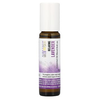 Aura Cacia, суміш ефірних олій, заспокійливий кульковий крем, лаванда, 9,2 мл (0,31 рідк. унції)