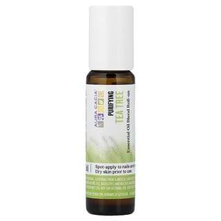 Aura Cacia, Eteerinen öljysekoitus, puhdistava roll-on, teepuuöljy, 9,2 ml