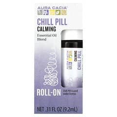 Aura Cacia, Essential Oil Blend, Roll-On, Chill Pill, 0.31 fl oz (9.2 ml)