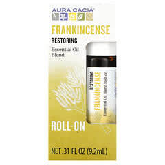Aura Cacia, Essential Oil Blend, Roll-On, Frankincense, 0.31 fl oz (9.2 ml)