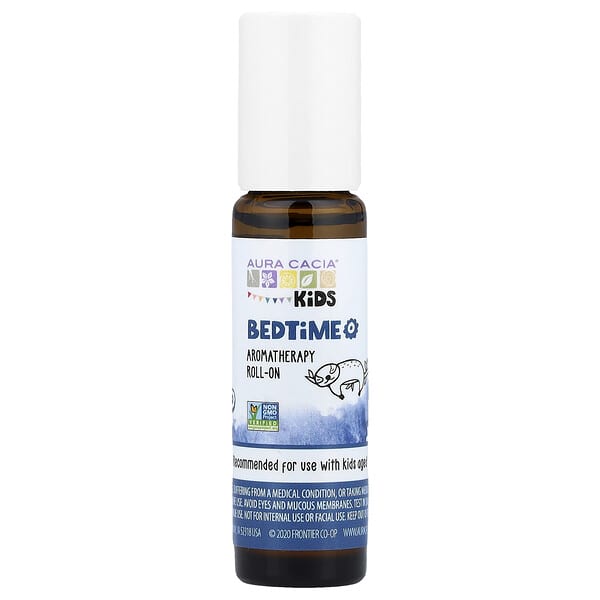 Aura Cacia, 키즈, 베드타임 아로마테라피 롤온, 9.2 ml (0.31 fl oz)