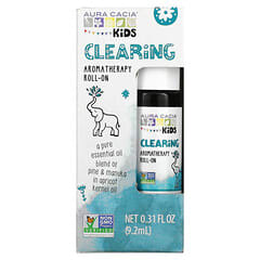 Aura Cacia, Kids, Aromatherapy Roll-On, Clearing, 0.31 fl oz (9.2 ml)