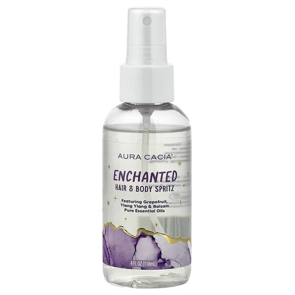Aura Cacia, 헤어 & 바디 스프리츠, 인챈티드, , 118ml(4fl oz)