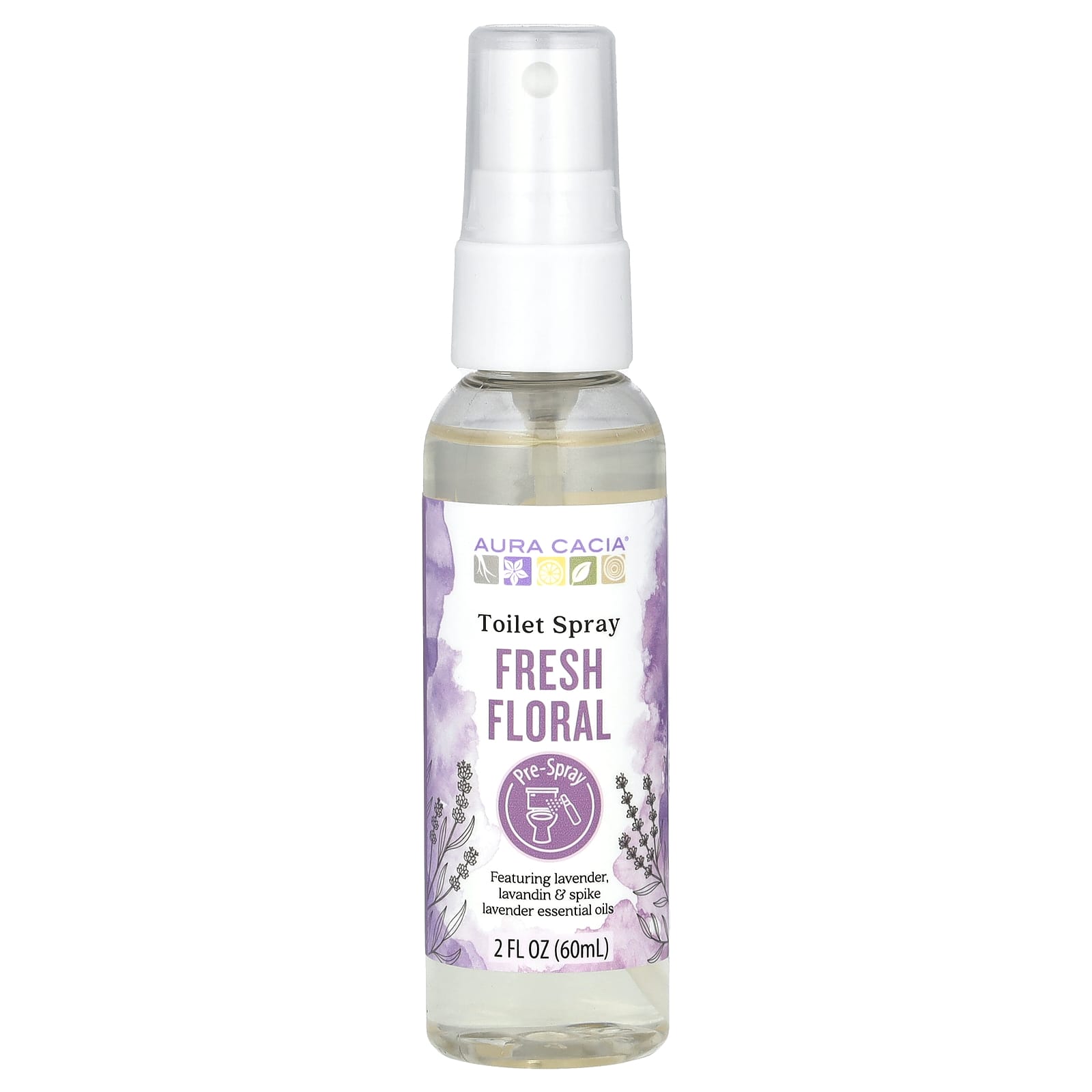 Toilet Spray, Fresh Floral, 2 fl oz (60 ml)
