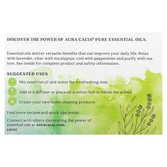 Aura Cacia, Discover Kit, Pure Essential Oils, 4 Bottles, 0.25 fl oz (7.4 ml) Each