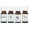 Purify Kit, Clearing Pure Essential Oils, 4 Bottles, 0.25 fl oz (7.4 ml) Each