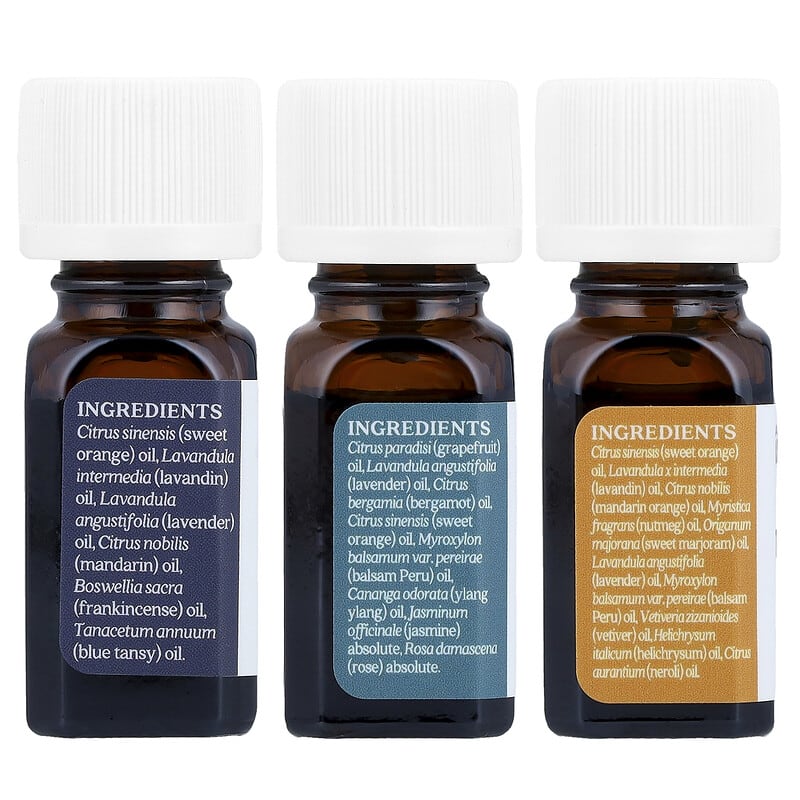 Bedtime Kit, Pure Essential Oil Blends, 3 Bottles, 0.25 fl oz (7.4