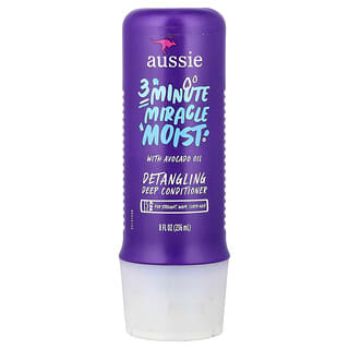Aussie, 3 Minute Miracle, 모이스트 딥 컨디셔너, 아보카도 및 호호바 오일 함유, 236ml(8fl oz)