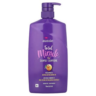 Aussie, Total Miracle, Champú 7 en 1 con albaricoque y aceite de macadamia australiana, 778 ml (26,2 oz. líq.)