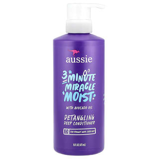 Aussie, 3 Minute Miracle Moist, Detangling Deep Conditioner with Avocado Oil, 16 fl oz (475 ml)