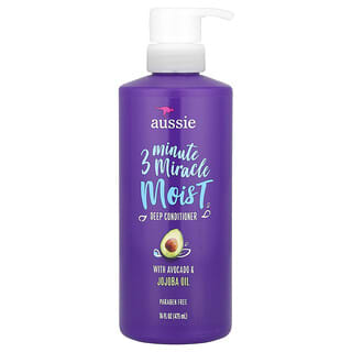 Aussie, 3 Minute Miracle Moist, Condicionador Profundo com Abacate e Óleo de Jojoba, 475 ml (16 fl oz)