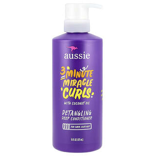 Aussie, 3 Minute Miracle Curls, Detangling Deep Conditioner, With Coconut, 16 fl oz (475 ml)