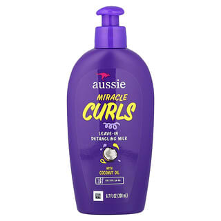 Aussie, Miracle Curls, Leave-In Detangling Milk with Coconut and Jojoba Oil, Leave-In-Entwirrmilch mit Kokosnuss- und Jojobaöl, 200 ml (6,7 fl. oz.)